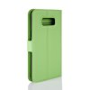 Samsung Galaxy S8 PlånboksEtui PU-skinn Litchi Grønn