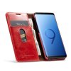 Samsung Galaxy S9 Etui Vokset PU-skinn Rød