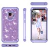 Samsung Galaxy S9 Hybrid Deksel Glitter LjusLilla