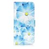 Samsung Galaxy S9 Plånboksetui Motiv Blå Blomma