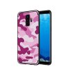 Samsung Galaxy S9 Plus Deksel med Stativ Camouflage HardPlast TPU Rosa