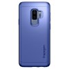 Samsung Galaxy S9 Plus Deksel med Skjermbeskytter Thin Fit 360 Coral Blue