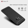 Samsung Galaxy S9 Deksel TPU Børstet och Karbonfiber Design Svart