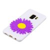 Samsung Galaxy S9 Deksel TPU Silikon 3D Purple Sunflower