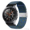 Samsung Galaxy Watch 20mm Armbånd Nylon Blå Grønn