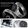 Samsung Galaxy Watch 8 40/44mm/Classic 46mm Armbånd Modern Fit Sølv