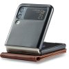 Samsung Galaxy Z Flip 4 Etui med Kortlomme stativfunksjon Mørkebrun