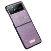 Samsung Galaxy Z Flip 4 Deksel Glitter Lilla