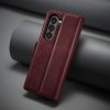 Samsung Galaxy Z Fold 5 Fodral med Kortfack Flip Röd