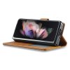 Samsung Galaxy Z Fold3 Etui med Kortlomme stativfunksjon Brun