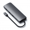 USB-C HYBRID med inbyggd möjlighet till SSD-lagring Grå