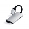 USB-C Multimedia Adapter Dual 4K HDMI Gigabit Ethernet Sølv