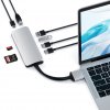 USB-C Multimedia Adapter Dual 4K HDMI Gigabit Ethernet Sølv