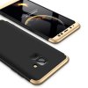 Deksel till Samsung Galaxy A8 2018 HardPlast Tredelt GUll Svart