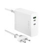 Skrivebord Lader GaN140 Charging Dock 2xUSB-C & 1xUSB-A
