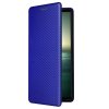 Sony Xperia 1 IV Etui Karbonfibertekstur Blå