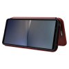 Sony Xperia 1 VI Etui Karbonfibertekstur Brun