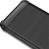 Sony Xperia 10 Plus Deksel Vega Series Børstet Karbonfibertekstur TPU Svart