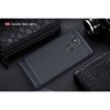 Sony Xperia XA2 Ultra Deksel TPU Børstet och Karbonfiber Design Mörkblå