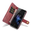 Sony Xperia XZ2 PlånboksEtui Löstagbart Deksel Rød