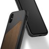 Spectra Series Deksel till Apple iPhone X/Xs Wood Black / Walnut