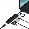 Slim USB-C MultiPort med Ethernet Svart
