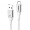 USB-C till USB-A Kabel 3A/480Mbps 1.5m Sølv
