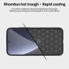Xiaomi 12 Pro Deksel Børstet Karbonfibertekstur Blå