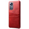 Xiaomi 12 Pro Deksel med To Kortlommer Rød