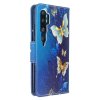 Xiaomi Mi Note 10/Mi Note 10 Pro Etui Motiv Blåa Fjärilar på Blått