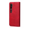 Xiaomi Mi Note 10/Mi Note 10 Pro Etui Retro Skinntekstur Sömnad Rød