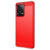 Xiaomi Redmi Note 12 Pro 5G Deksel Børstet Karbonfibertekstur Rød