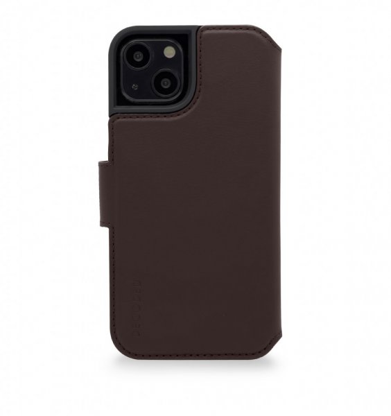 iPhone 14 Plus Etui Leather Wallet Case Brun