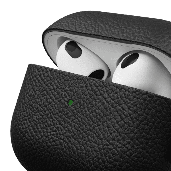PodSkinz Artisan Series Airpods 3 Skall Ekte Skinn Svart