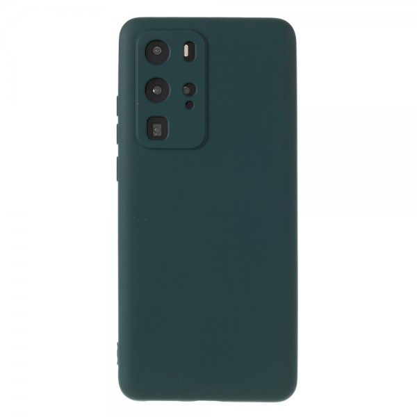 Huawei P40 Pro Deksel Silikon Mörkgrønn
