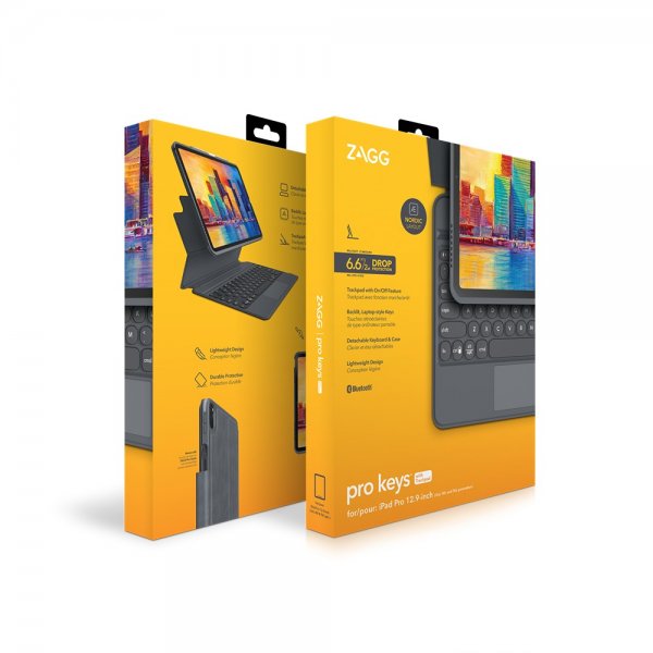 iPad Pro 12.9 Etui med tastatur Pro Keys Trackpad Nordic