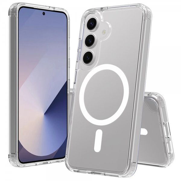 Samsung Galaxy S24/Galaxy S25 Deksel Feather Series MagSafe Transparent