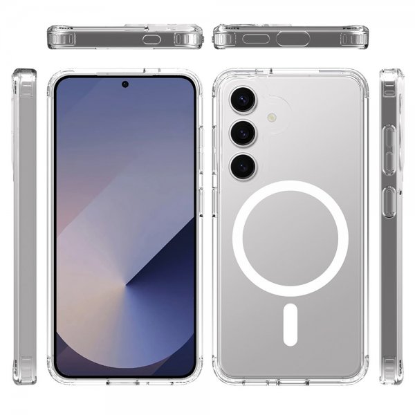 Samsung Galaxy S24/Galaxy S25 Deksel Feather Series MagSafe Transparent