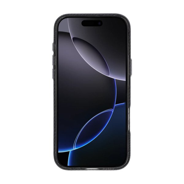 iPhone 16 Pro Max Deksel Karbonfibermønster MagSafe Svart