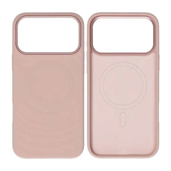 iPhone 17 Pro Max Deksel Silikon MagSafe Rosa