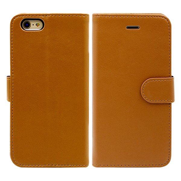 iPhone 6/6S Etui med Stativ Brun