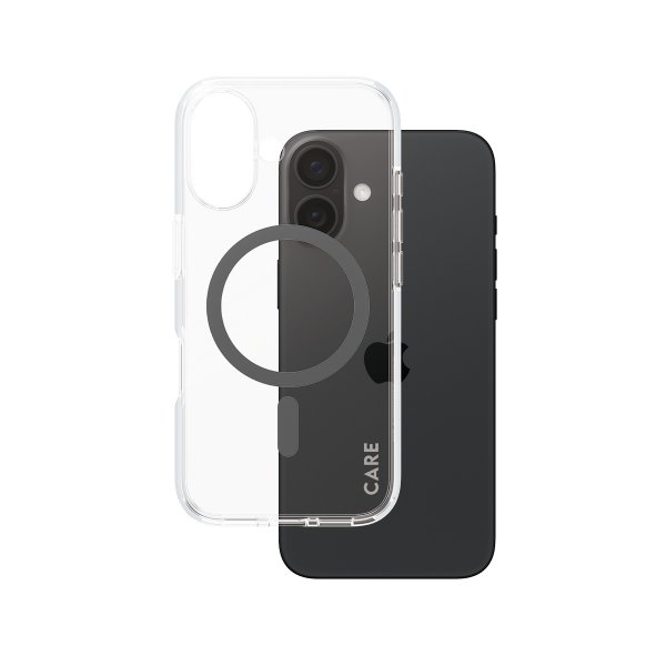 iPhone 16 Deksel Urban Combat MagSafe Svart Transparent