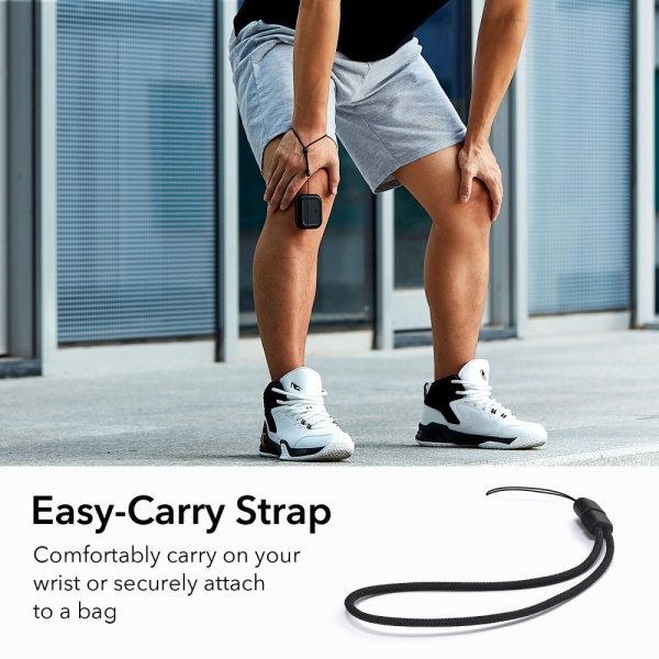 AirPods Pro/AirPods Pro 2 Deksel Orbit Hybrid HaloLock Svart