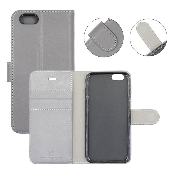 iPhone 6/6S Etui med Stativ Grå