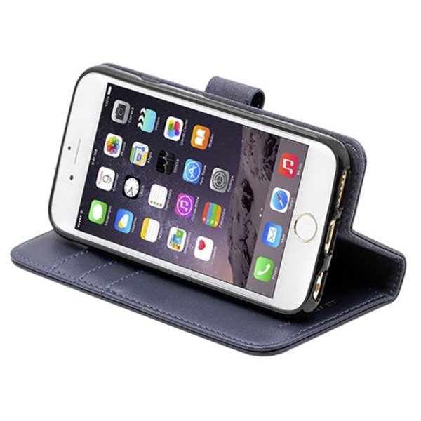 iPhone 6/6S Etui med Stativ Blå