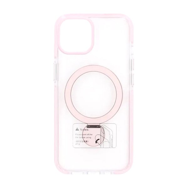 iPhone 13/iPhone 14 Deksel Ring Stand MagSafe Rosa