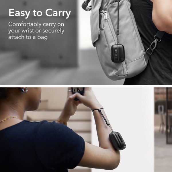 AirPods Pro/AirPods Pro 2 Deksel Pulse FlickLock HaloLock Svart