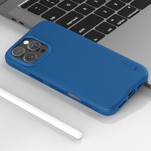 iPhone 16 Pro Deksel Super Frosted Shield Pro Blå