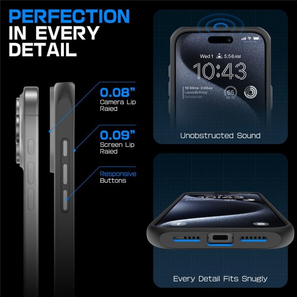 iPhone 16 Pro Max Deksel UB Mag Grå