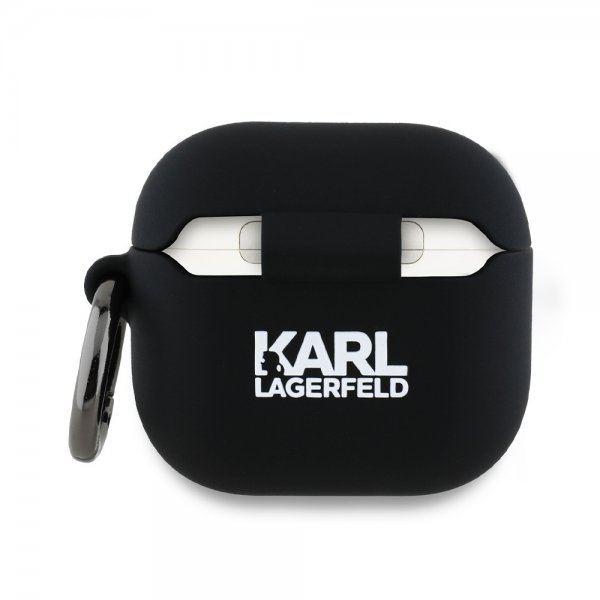 AirPods 4 Deksel Karl & Choupette 3D Svart